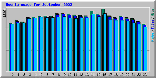 Hourly usage for September 2022