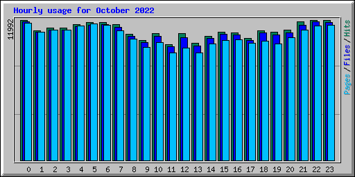 Hourly usage for October 2022