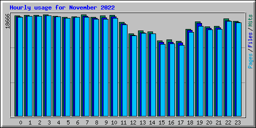 Hourly usage for November 2022