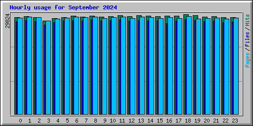 Hourly usage for September 2024